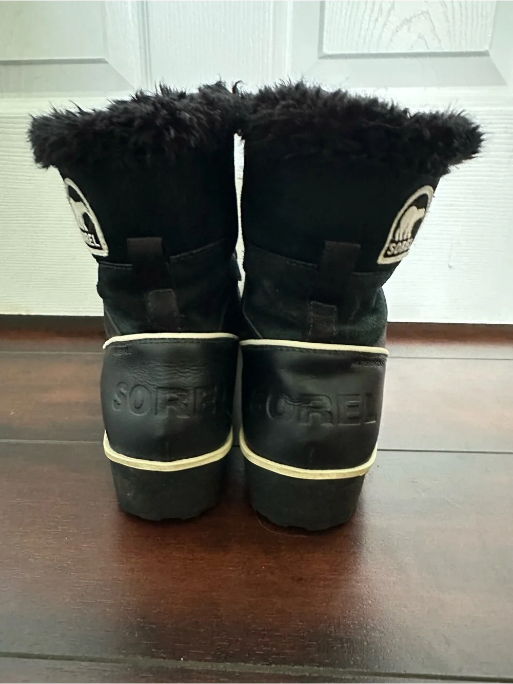 Size 9 Sorel Women’s Winter Carnival Faux Fur Waterproof Snow Boots Black - Picture 4 of 10